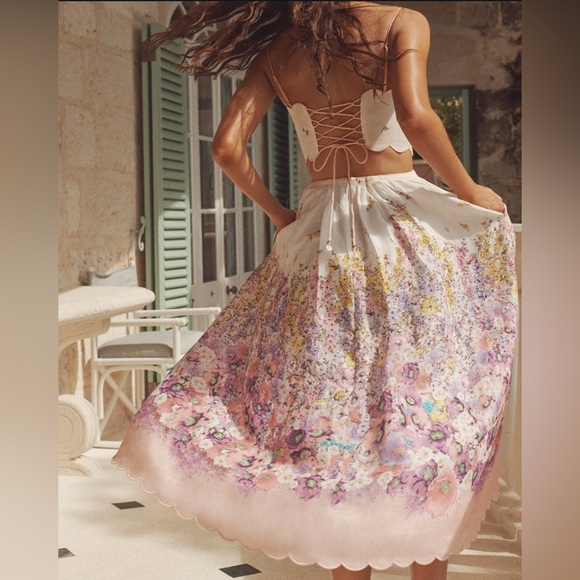 Zimmermann Jude Scallop Midi Dress - Picture 2 of 5